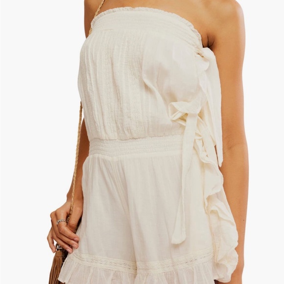 Free People Tuscany Feelin Fancy Romper Strapless - Picture 2 of 6
